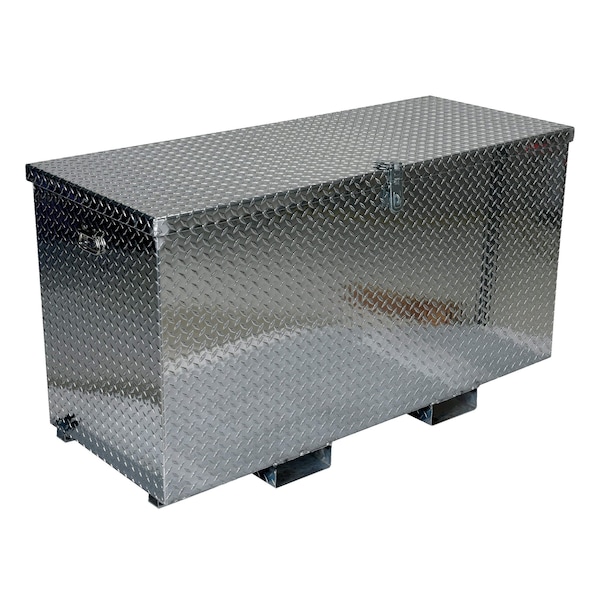Tool Box, Silver, Aluminum, 48 in W x 36 in D